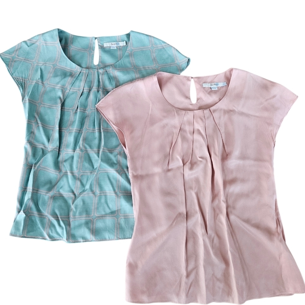 Boden Career Silk Blend Bundle Lot Of 2 Womens Tops